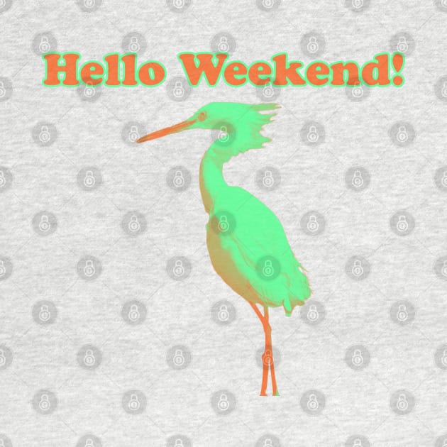 Neon bird weekend by Suncatcher Photos - Apparel - Home Decor